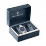 Maserati Successo Montre Homme, Chronographe, et Bracelet en Acier, PVD Bleu- R8851121016
