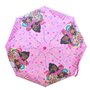 CARTOON Parapluie pliable pour Barbie fan parapluie pour filles 8 rayons ouverture manuelle coupe-vent, fuchsia