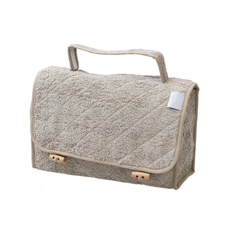 Filet - Beauty Case de Voyage en éponge de Coton avec intérieur imperméable | Sac de Toilette | Dim 28x17x10 cm | Made in Italy