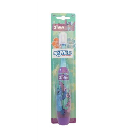 Disney Stitch Brosse à dents électrique à piles pour enfants – Poils arrondis doux
