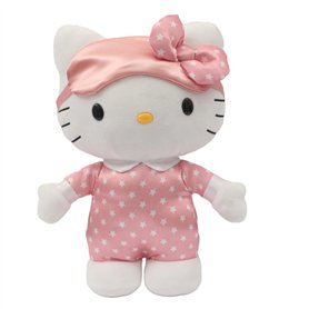 Hello Kitty, Peluche Bonne Nuit, Sons et lumières, 35 cm, pour Les Enfants à partir de 3 Ans, HKT10, Rose Hello Kitty