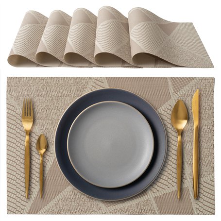 IPEA Sets de Table élégants 45 x 30 cm pour Dîner