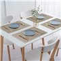 IPEA Sets de Table élégants 45 x 30 cm pour Dîner, Déjeuner, Petit Déjeuner - 6 unités - Set de Table Lavable, Résistant au Chal