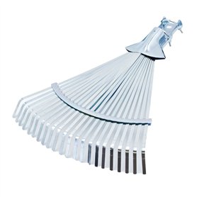 Sikurotech Balai de Jardin en Acier Galvanisé avec Feuilles de terre en Pierres