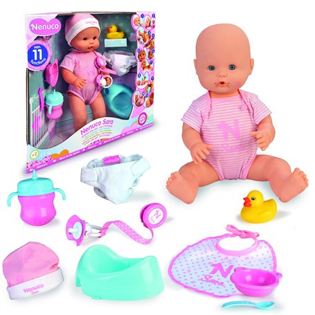 Nenuco Sara - Poupée Bébé 11 Fonctions (Famosa 700015154) Multicolore Taille Unique