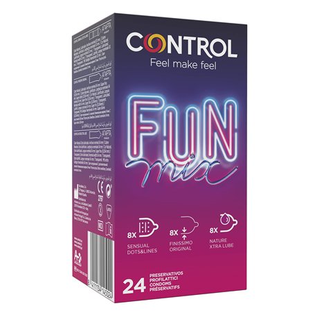 CONTROL Lot de 24 préservatifs naturels sans parfum (lot de 1)