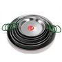 MENASTYL CUISSON 1966002 Plat Paella avec Anses Acier Noir 46 x 36 x 4 cm