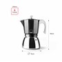 IBILI Cafetière Elba Black 6 tasses
