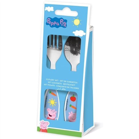 COUVERTS EN MÉTAL POUR ENFANTS. 2 PIÈCES | PIG