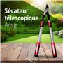 Amig - Cisaille d'Élagage Extensible à Deux Mains | Manche Télescopique en Aluminium | Lame en Acier Revêtue de Téflon | De 62 à