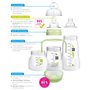 MAM Lot de 4 biberons anti-coliques de 260 ml avec 8 tétines // Taille 1 et 2 dès la naissance