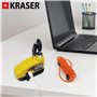 KRASER KR7Y Antivol Moto Bloque Disque Alarme USB Rechargeable, 110dB Capteurs de Mouvement, Étanche Résistant Visible avec Acce