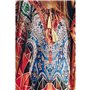 Longue Robe de Plage Maxi Kaftan Pareos Bohème Maillot De Bain Élegante Bikini Cover Up pour Femme, Convient M-5XL,Taille Unique