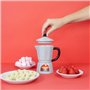 Balvi Service à Fondue Moka Couleur Gris Appareil à Fondue en Forme de cafetière Italienne Céramique