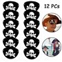 88 PCs Pirates bagues Trousseau Porte-Clés Pirate Bracelets Pirate Eye Patch Moustache Tatouages Cadeau D'anniversaire Sacs Pina