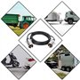 Ryme Automotive Prise pour remorque avec 7 Broches. Câble pour remorque 3,5 m TPU. Terminaux métalliques. Prise pour Caravane/Tr