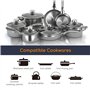 Aigostar Cookmate - Plaque à induction portable de 2000W. Design rond exclusif , 9 niveaux de puissance, minuterie avec arrêt. C