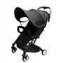 Pare Soleil Poussette Universelle Anti-UV UPF50+ Canopy Auvent de Poussette Réglable Poussette protection soleil Housse de Solei