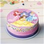 Dekora - Decoration Gateau Anniversaire Feuille Azyme Princesses Disney - 20 cm Diametre
