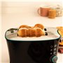 Cecotec Grille-pain Toast&Taste Double B, 650 W de puissance, Double fente pour 2 tartines, Arrêt et Popup automatiques, Bac à m