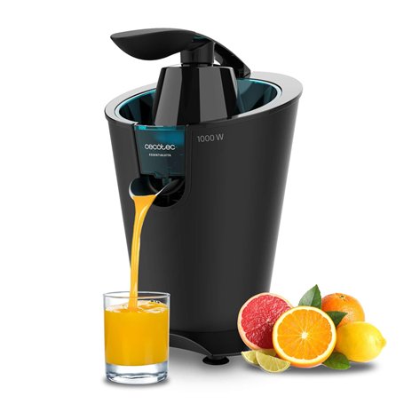 Cecotec Presse Agrume Electrique EssentialVita PowerFresh 1000 Black. Presse-Agrumes Électrique 1000 W Avec Bras Levier