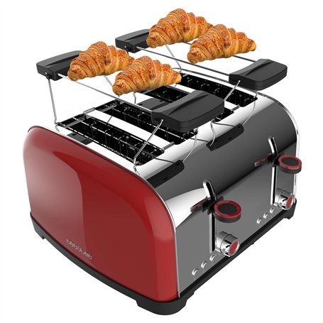 Cecotec Grille-pain vertical Toastin' time 1700 Double Red