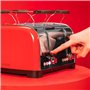 Cecotec Grille-pain vertical Toastin' time 1700 Double Red, 1700 W, Double fente courte et large de 3,8 cm, Varillas Supérieures