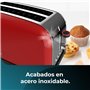 Cecotec Grille-pain vertical Toastin' time 1500 Red Lite, 1500 W de puissance, Capacité pour 4 tartines, Double fente longue et