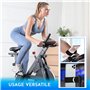 Support Telephone Velo Appartement Home Trainer Tapis de Course Universel Convient aux Smartphones jusqu'a 7,6" Noir