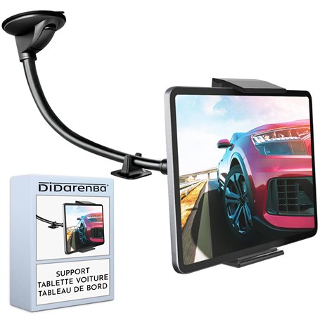 Support Tablette Voiture Tableau de Bord Pare Brise Ventouse valable pour Tous Les Types de tablettes PC