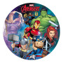 Dekora- Disque Comestible de Marvel Avengers pour la Décoration du Gâteau d'anniversaire-20 cm