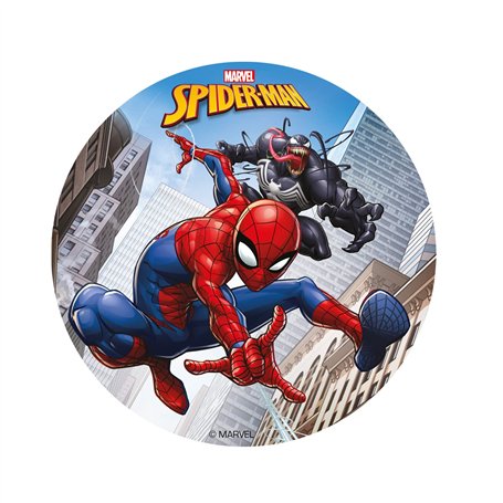 dekora - Décoration Coméstible en Forme de Disque pour Gâteaux d'Anniversaire pour Enfants de Spiderman - 15
