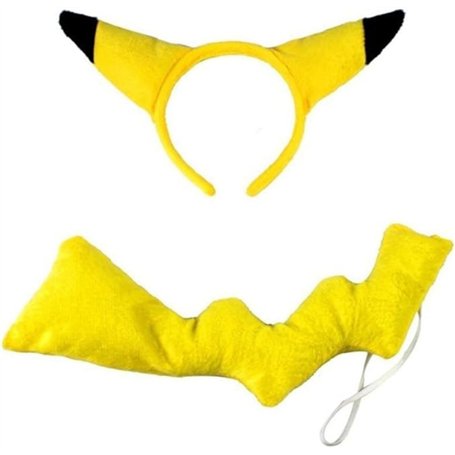 Fartoni Déguisement de souris électrique jaune avec oreilles et queue pour enfants