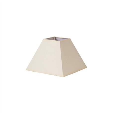 Abat-jour pyramide Mezzo E27 Beige 30dx13dx22h Tissu Popelin