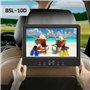 BSL BSL-10D Lecteur DVD portable double écran de 10" Lecteur de fichiers multimédias Lecteur CD et DVD Ports USB, SD/MMC Batteri