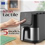 Boston Tech® Friteuse à Air Master Fryer 5L | Air fryer 1500W + 5 Programmes + Commande Tactile + Température Réglable | Panier 