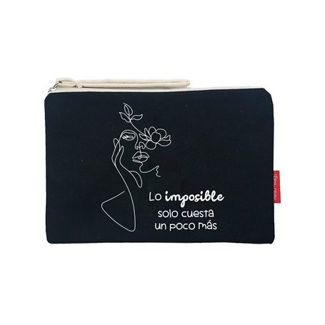 Hello-Bags. Trousse de Toilette/Sac à Main. Extérieur : Coton 100%. avec Fermeture éclair et Doublure intérieure. Inclue Une env