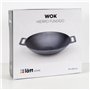 lätt Home Poêle Wok Induction 31 cm Antiadhésive en Fonte, Electrique Gaz Cuisine Vitrocéramique Feur Barbecue, Poêle sans PFOA 