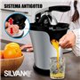 Silvano Presse-agrumes électrique avec leviers de pression, extracteur de jus 160 W, buse en acier inoxydable avec système anti-