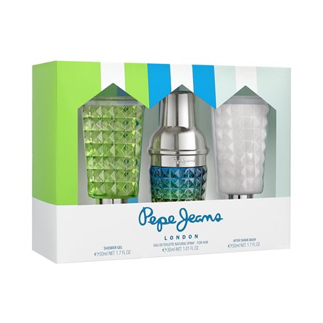 Pepe Jeans Cocktail Edition For Him Coffret Cadeau Homme Pack 3 Pièces Eau de Toilette Homme 30ml After Shave 50ml et Gel Douche