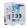 ABYSM Gaming Danube SAVA H600 Boîtier PC Gamer E-ATX avec 3 Panneaux en Verre trempé, 4 Ventilateurs ARGB de 120 mm, contrôleur,