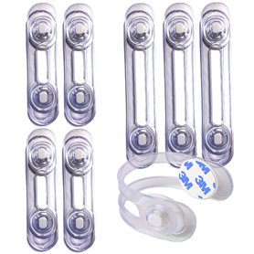 VegMai®[8 Unités] Serrures transparentes de sécurité pour bébés