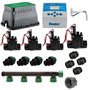 Kit d'arrosage complet 24V avec programmeur électrique Eco Logic Hunter 4 stations pour un système d'irrigation précis et effica