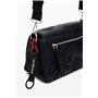 Desigual Accessories PU Hand Bag, Sac à Main en polyuréthane Femmes, Noir, Taille Unique