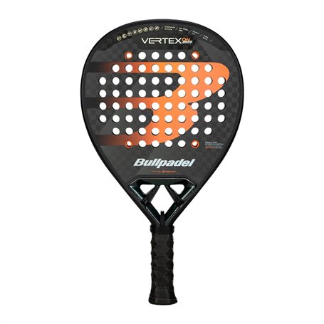 Bullpadel Vertex 04 Hybrid 25 Non Cordée 370G Raquette De Padel Raquette De Padel Gris Foncé - Orange