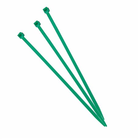 Lot de 100 colliers de serrage en nylon vert 2