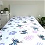 JERRY FABRICS Disney Lilo & Stitch Drap housse Stitch avec fleurs 90 x 200 + 25 cm 100 % coton 23FT232