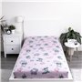 Disney Lilo et Stitch - Drap-housse avec fleurs - 90 x 200 + 25 cm - 100 % coton