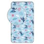 Disney Stitch Drap Housse 90x200 cm 100% Coton Bleu