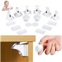 Sécurité Bébé placard Bloque Porte - Sécurité Enfant Tiroir Verrous Magnétique Cabinet de sécurité (6 serrures + 2 Clés) SENDIS